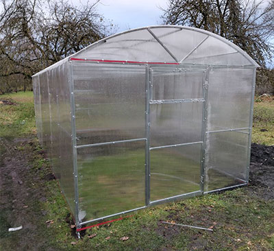 теплица домик арка