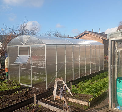 теплица домик арка