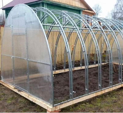 теплица двойная дуга