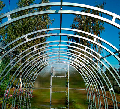 теплица двойная дуга