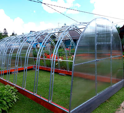 теплица двойная дуга